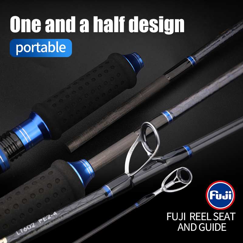 Fishing Rod Surf - ROLLFISH Premium 2-Section Carbon Fiber Fast