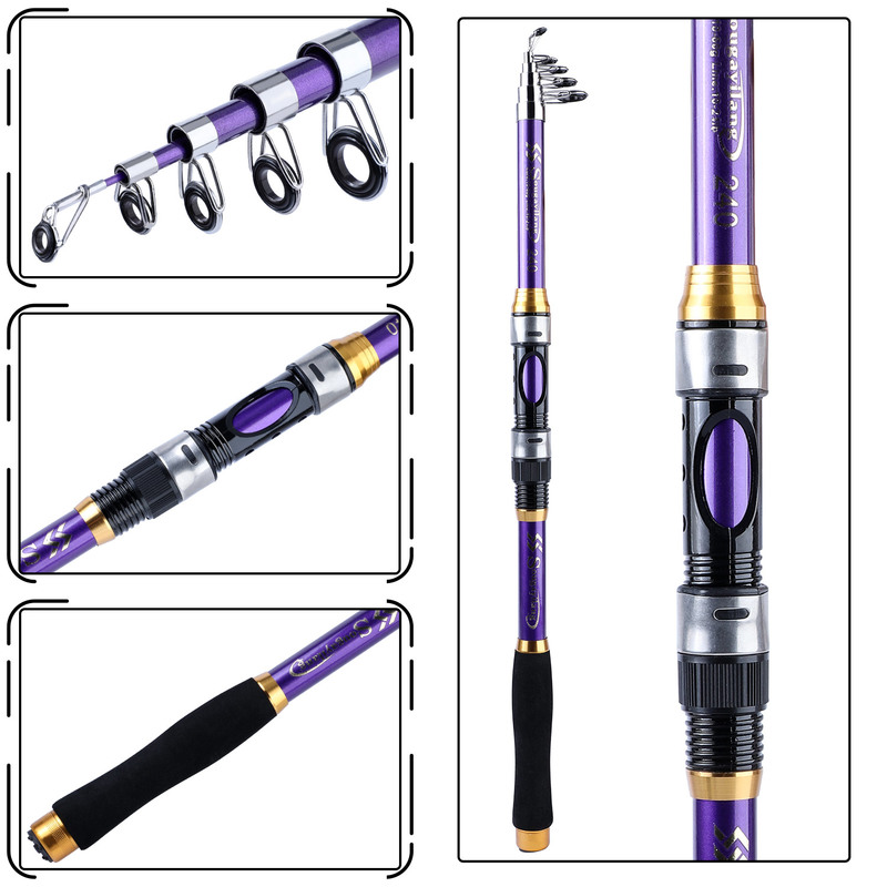 Sougayilang 4 Colors Telescopi - огляд і ціна Fishing Rod Surf