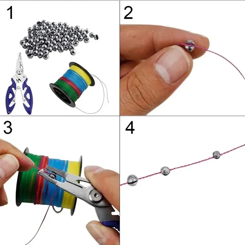 Split Shot Fishing Sinkers Wei - огляд і ціна Fishing Rod Building Kit