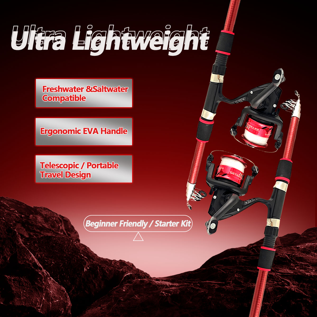Spinning Fishing Rod and Reel  - огляд і ціна Fishing Rod Combo