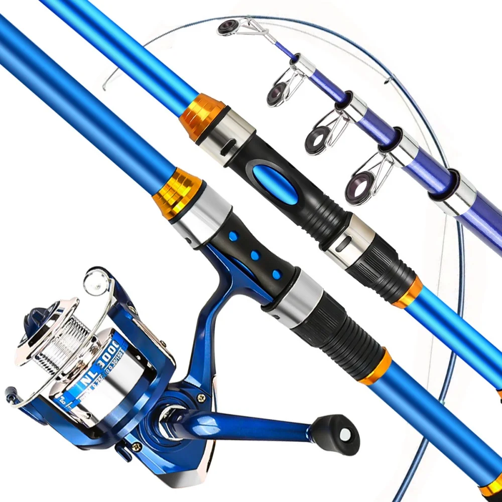 2.1-3.6M Telescopic Glass Fibe - огляд і ціна Fishing Rod Combo
