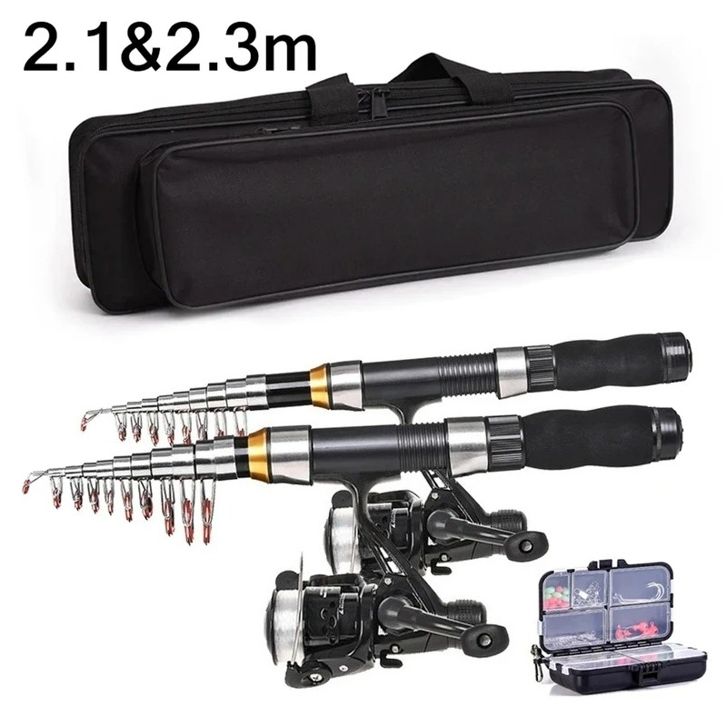 BRAVMAK 2.1/ 2.3 mTelescopic F - огляд і ціна Fishing Rod Combo