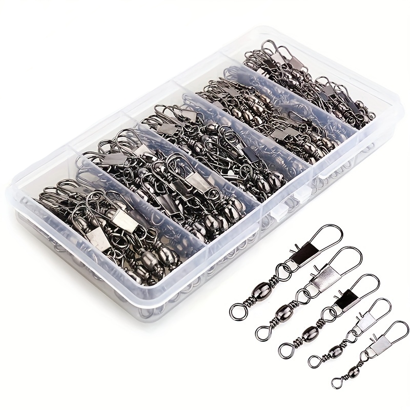 50/200pcs Barrel Snap Swivel F - огляд і ціна Fishing Rod Building Kit
