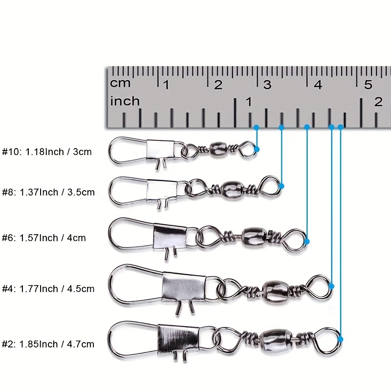 50/200pcs Barrel Snap Swivel F - огляд і ціна Fishing Rod Building Kit